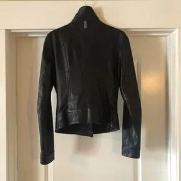 Mackage for Aritzia Kenya black leather motorcycle jacket XS - Picture 3 of 14